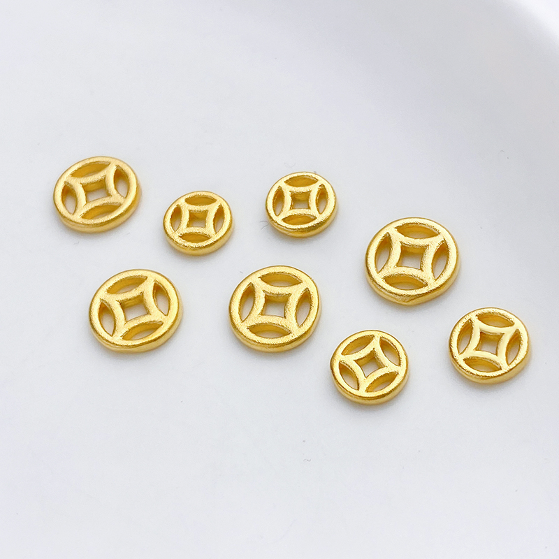 沙金强保色镂空铜钱隔片