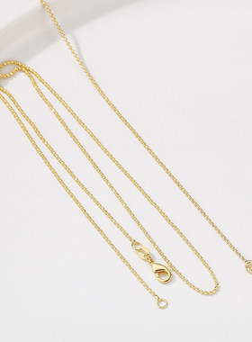 14K包金批花珠链diy手工锁骨项链