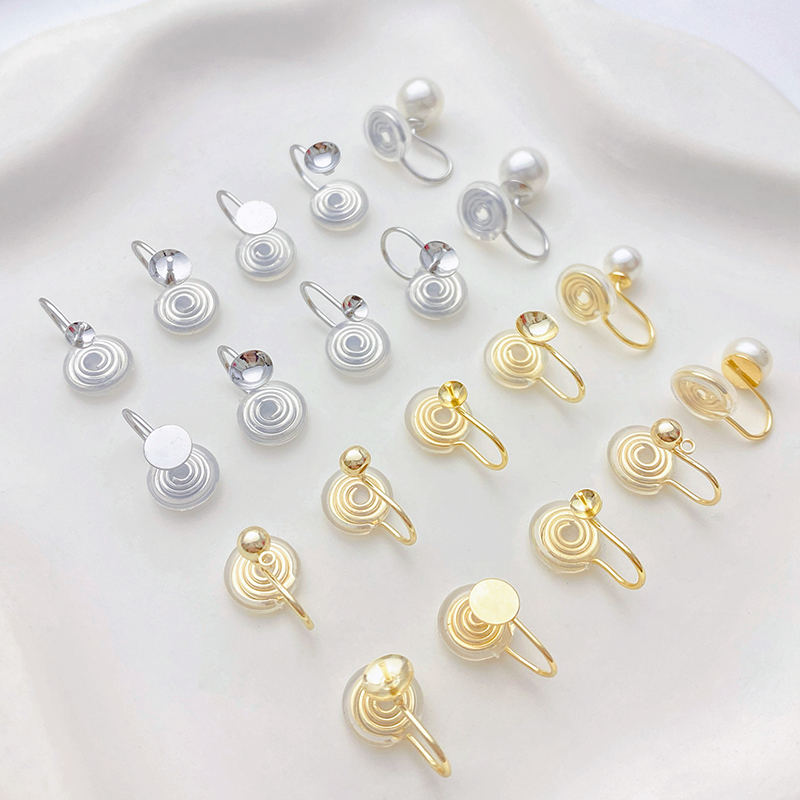 14K包金蚊香盘耳夹改耳环转换器