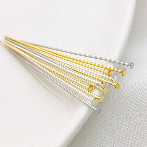 圆弧面T针14K18K真金半圆头针