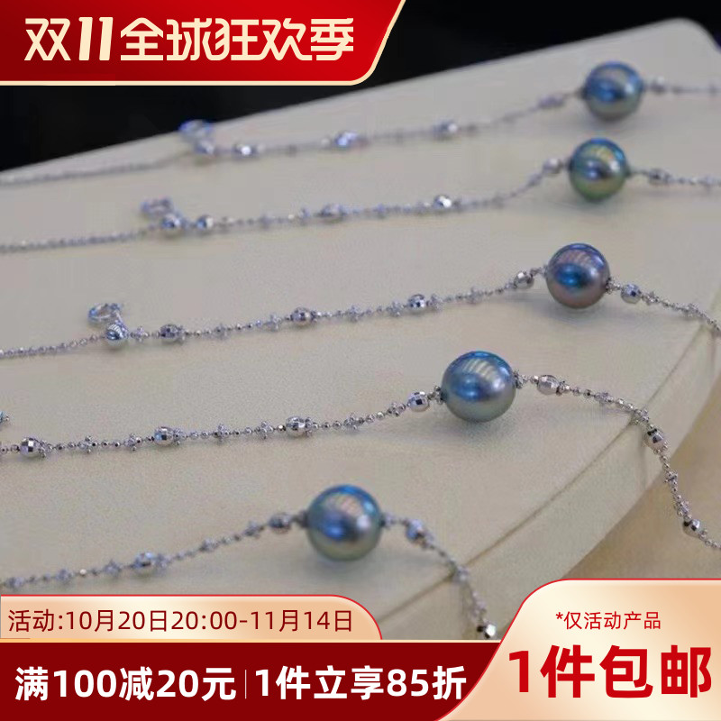 s925银链条时尚简约抽拉尾链