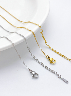 钛钢不锈钢不掉色项链锁骨链子