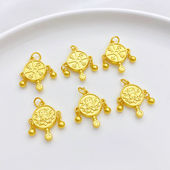 沙金强保色岁岁平安拨浪鼓吊坠福袋挂件手工diy串珠饰品材料配件