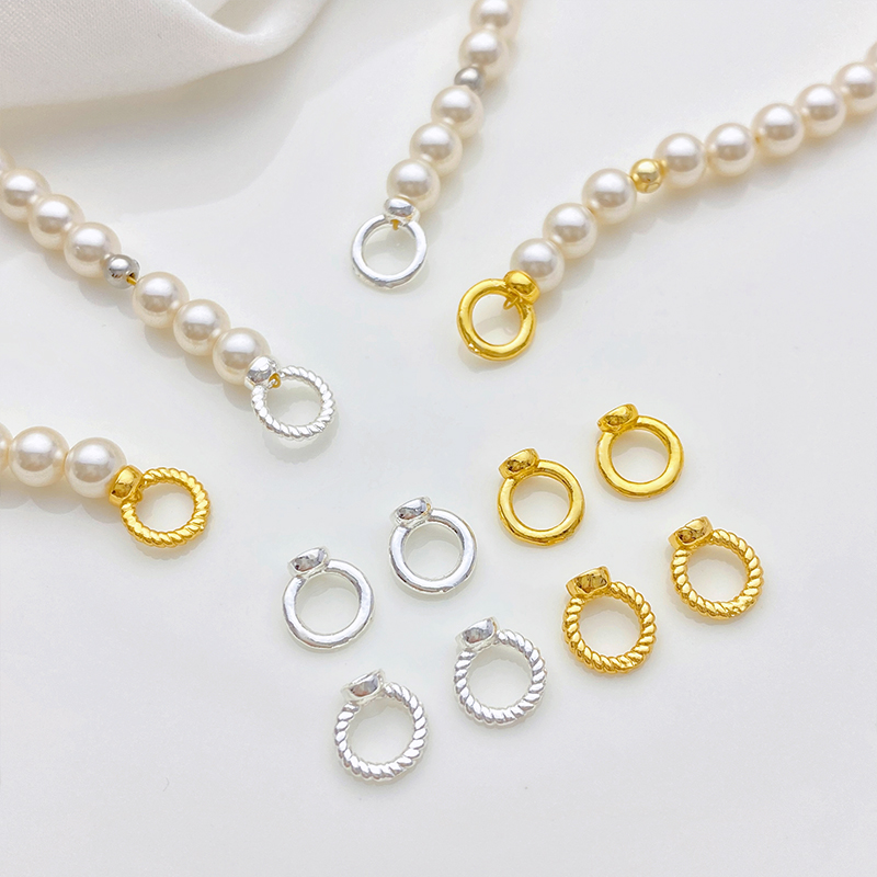 14K包金大孔藏线圈闭口连接环