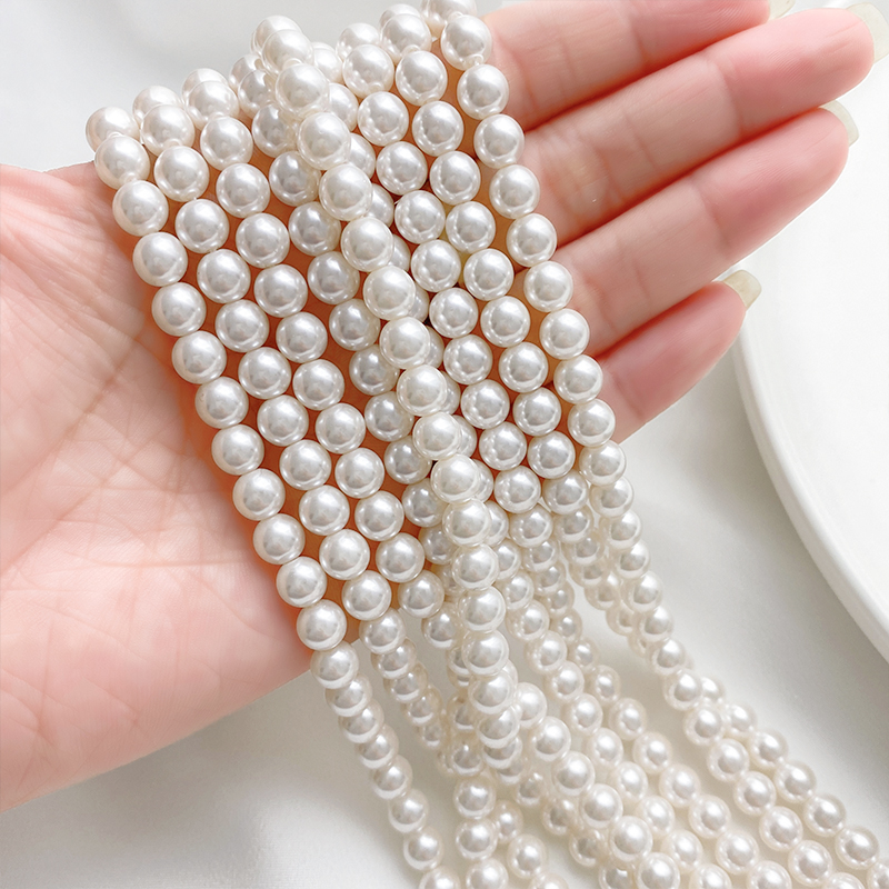 仿施家珍珠5810圆形玻璃通650