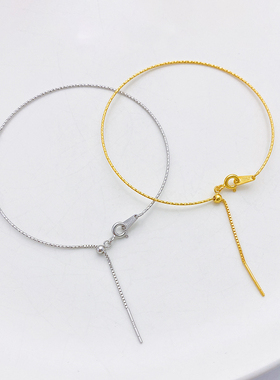 S925银车花手环可调节串珠手链