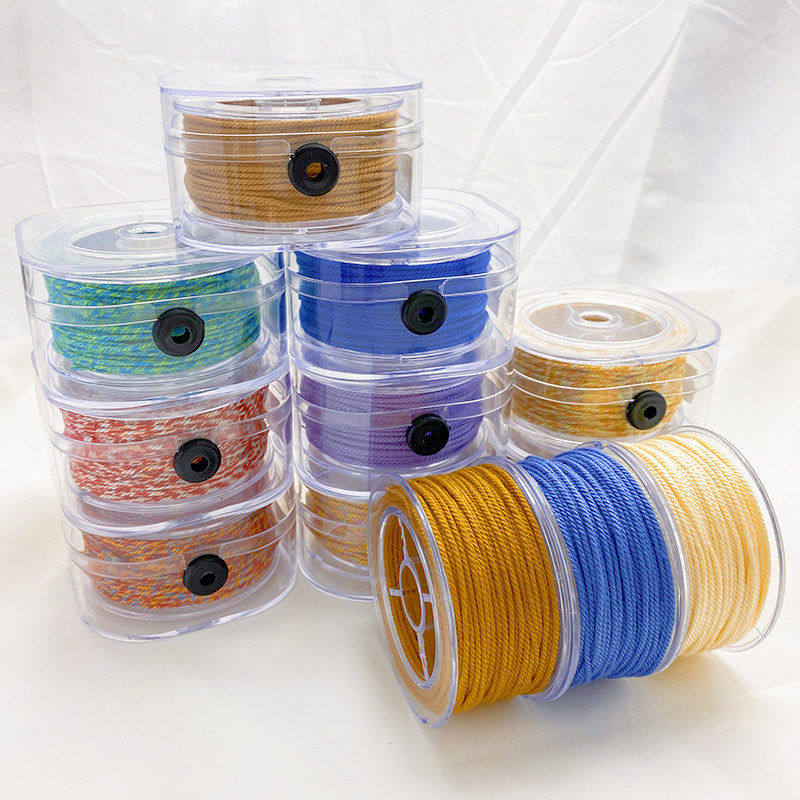 藏式手搓棉线文玩线绳耐磨五色线彩绳流苏绳子diy手工编织串珠绳