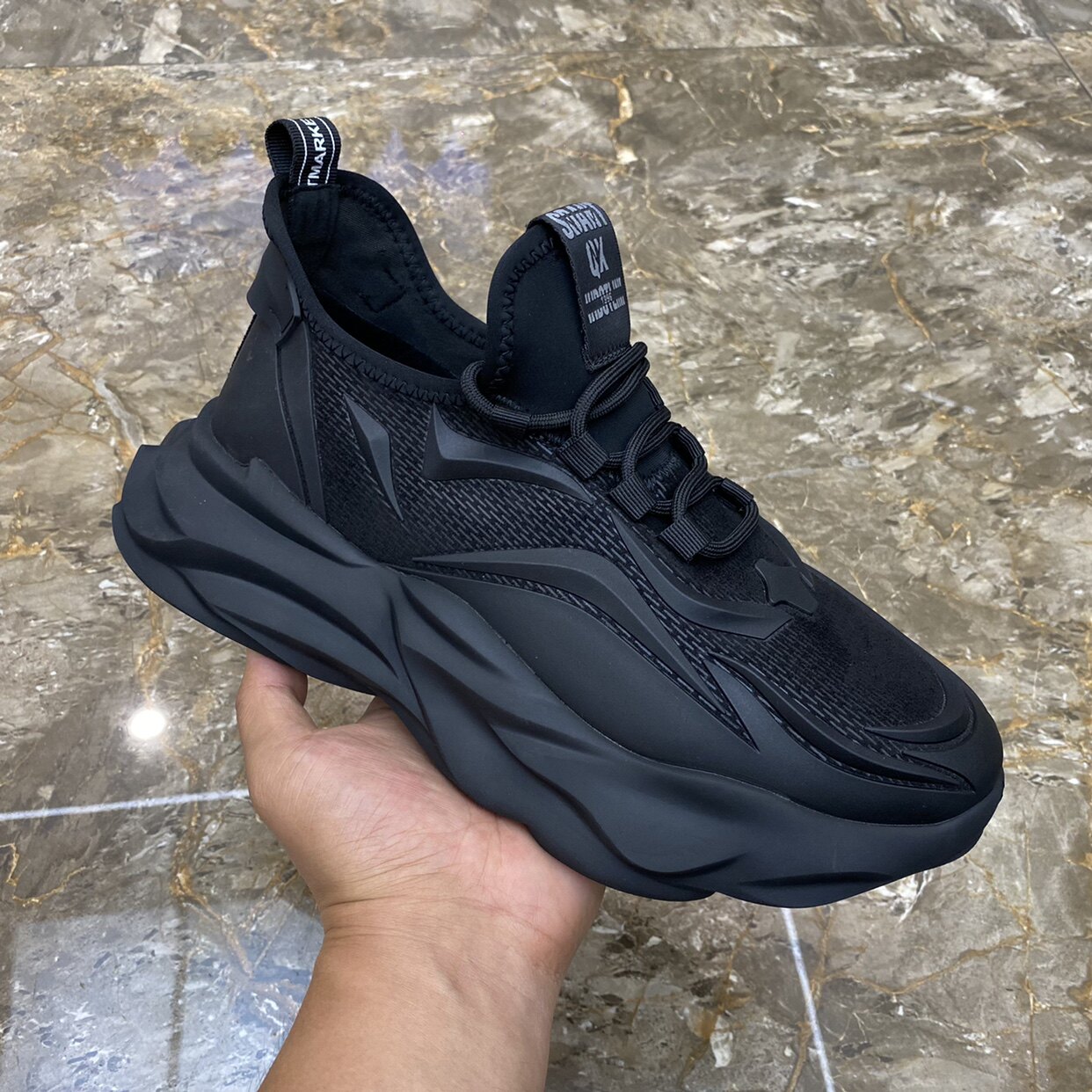 男鞋春秋新款男士时尚增高休闲鞋百搭潮流运动鞋厚底轻便老爹鞋男