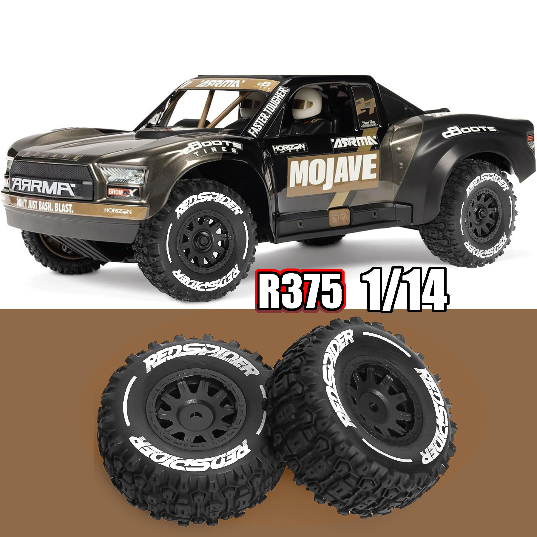 RS红蜘蛛ARRMA1/14短卡胎
