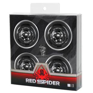 SCX10 TRX4 D90怒熊R205 10仿真攀爬车1.9寸铝合金轮毂 RS红蜘蛛1
