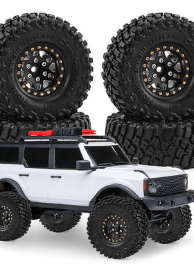 1/18TRX4M SCX24 FMS Ascent-18 1.0英寸轮毂轮胎 黄铜轮毂 D399