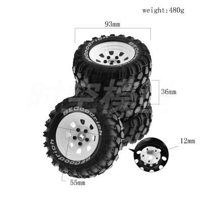 TRX4仿真FMS攀爬NT4轮胎