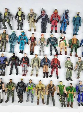 正版散货Lanard兰纳德兵人特种部队3.75寸1/18关节可动人偶