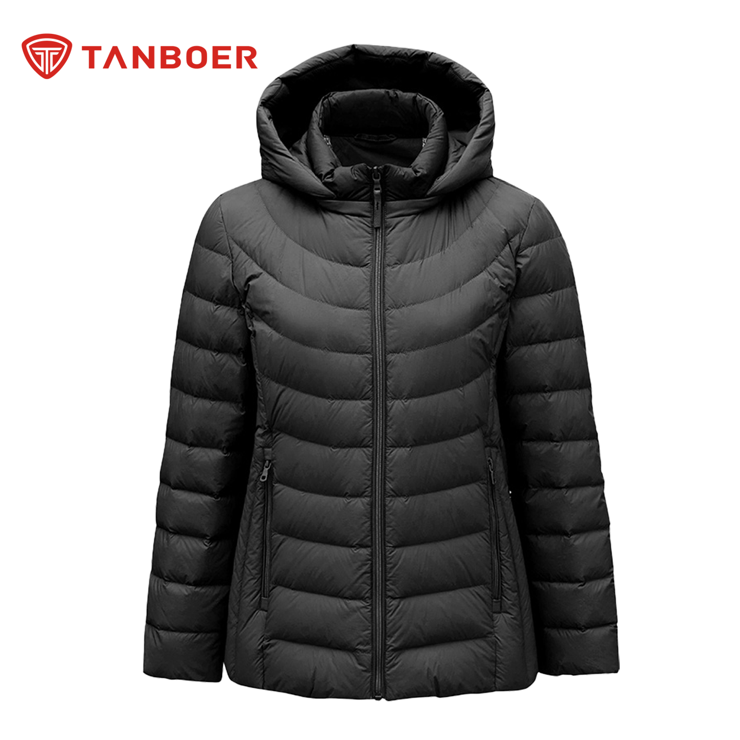 坦博尔轻薄羽绒服女短款宽松