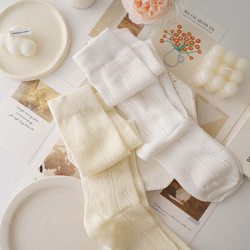 奶乎乎镂空网眼jk小腿袜~夏季薄款袜子女长筒纯棉少女森系及膝袜,女士内衣/男士内衣/家居服,长筒袜,淘宝优惠券,粉丝福利购,淘宝优惠卷