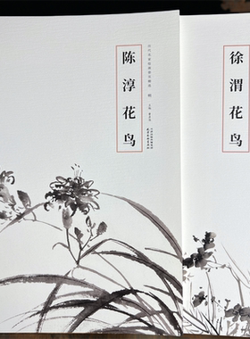 全二册明陈淳花鸟徐渭花鸟历代名家绘画册页精选青藤白阳水墨大写意中国画临摹范本8开杨柳青出版社
