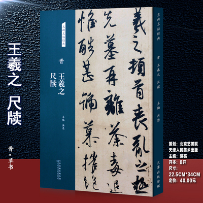 晋王羲之尺牍名碑名帖经典行草书字帖王羲之行书字帖软笔毛笔8开连体连笔字练字贴简体旁注正版洪亮编著书籍图书