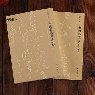 全新塑封 【中国书法章法研究+书为形学】两册合售 胡抗美教学文献 两本合售 荣宝斋出版社 书法理论知识百科