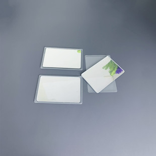 创意小镜片随身迷你便携卡包圆角小镜子银行大小尺寸小女生化妆镜