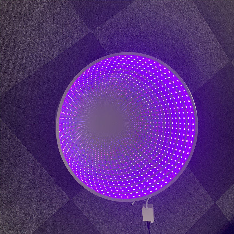 手工diy无限延伸镜子 创意时空小夜灯装饰千层镜面延伸深渊灯时光