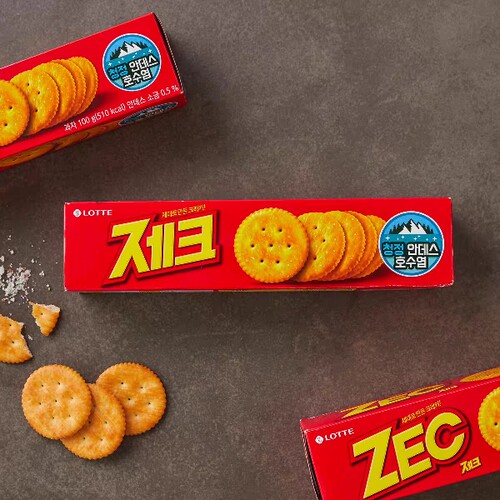 lotte韩国进口咸味100g代餐饼干