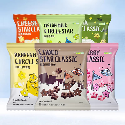 韩国甜甜圈涞可进口休闲膨化食品