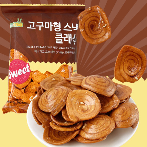 韩国涞可猫耳朵形酥脆膨化片