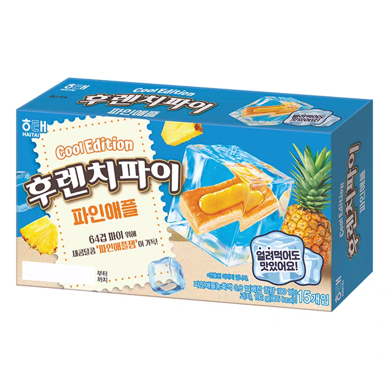 韩国进口海太苹果草莓派菠萝果酱派千层酥下午茶糕点小吃休闲零食