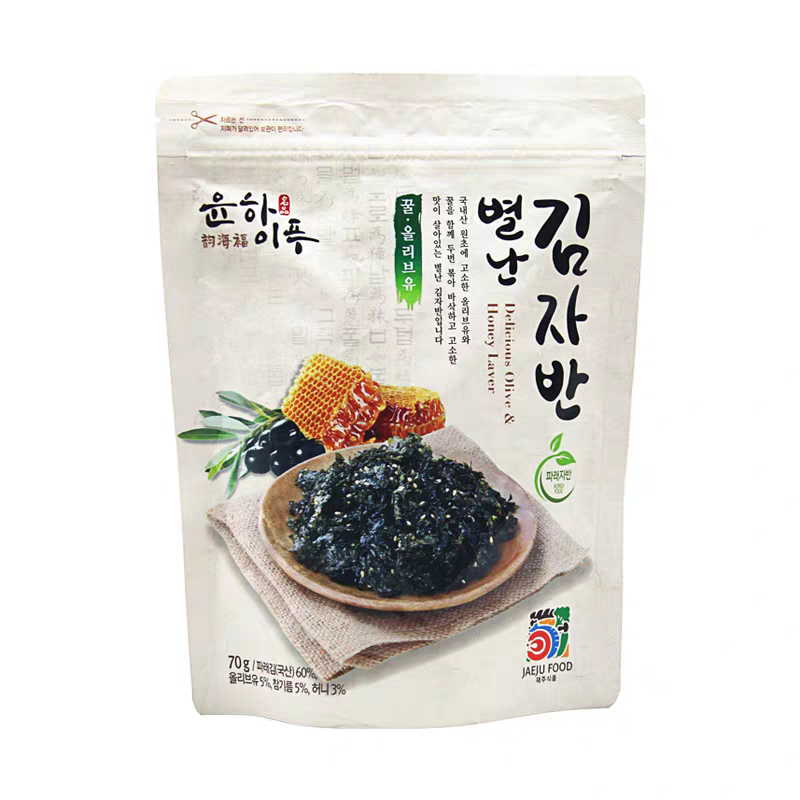 韩国进口济州岛韵海福蜂蜜炒海苔拌饭寿司海苔碎芝麻海苔儿童零食