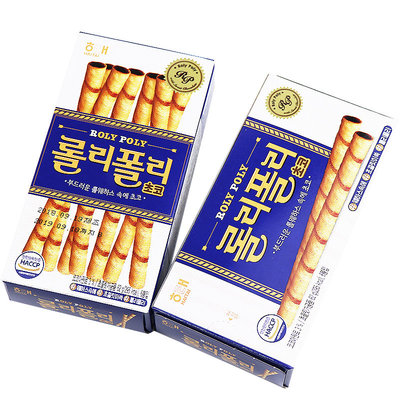 脆饼进口休闲海太蛋卷巧克力夹心