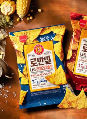 韩国进口食品 三立samlip烟熏辣椒味玉米片休闲追剧解馋小零食65g