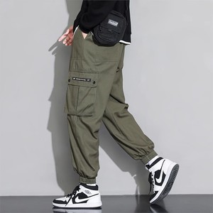 工装裤男款季美式复古宽松休闲潮牌春绿色束脚裤子 主推款，男装工装外套，星座204-2