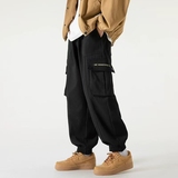 2025春款工装裤男款季美式复古宽松休闲潮牌春绿色束脚裤子，男装休闲裤，星座204-2