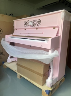 粉色凯蒂猫阿波罗样品琴准新钢琴女Hello Kitty钢琴练习琴演奏琴