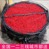 求婚鲜花速递结婚999朵玫瑰杭州同城199 520超大花束送花上门 365