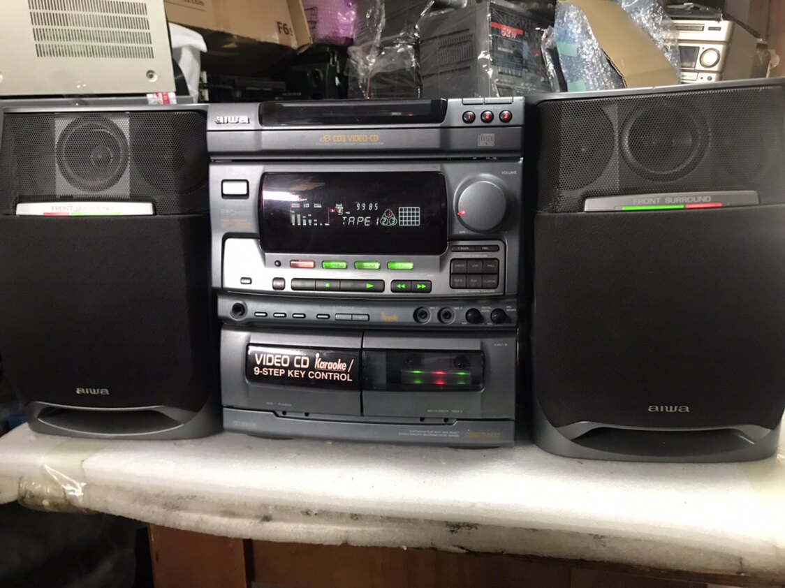 日本原装爱华k600D组合音响，功能全好的，音质棒
