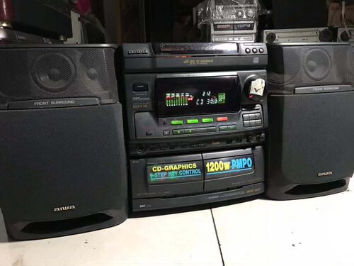 原装aiwa、爱华CX-NV70组合音响，功能全好的，带遥控器