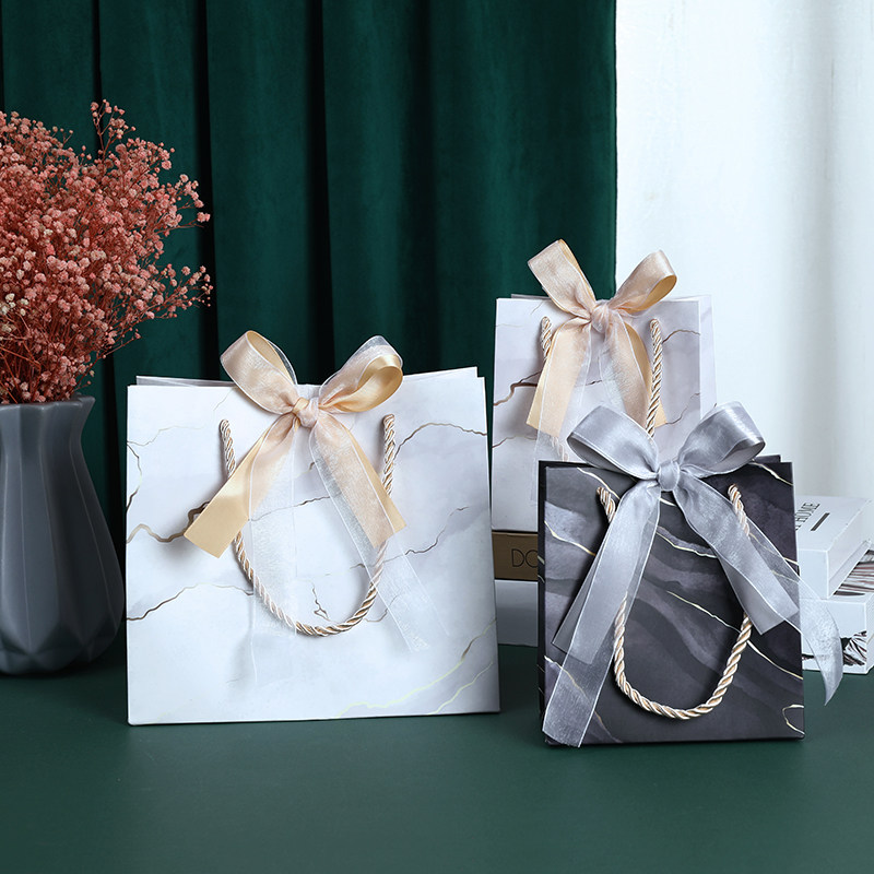 ins礼品袋高级感手提大小号生日礼物包装袋伴手礼袋中秋节纸袋子