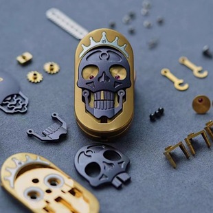 EHEDC SAS大卫王动偶机械推牌金属解压玩具EDC指尖陀螺