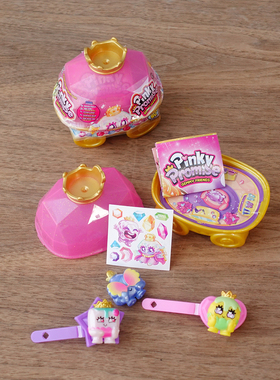 出口gemmy friends新款可爱卡通女孩钻石发夹盲盒宝石造型收纳盒