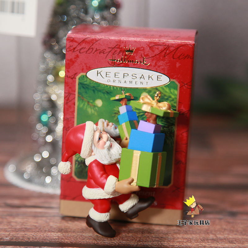 美国Hallmark贺曼圣诞挂件圣诞老人树屋花仙子吉他场景赫曼摆件
