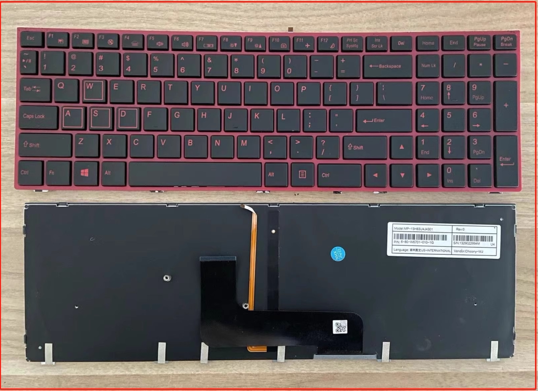 机械师 t57 d6s d35未来人类t5s t5x t5m 炫龙 毒刺x6r plus 键盘