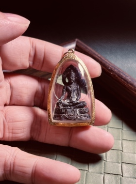 藏家寄售 亚克力细微划痕 龙婆卡贤 2517 大模药师 金壳萨马空卡