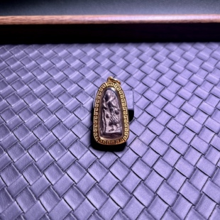 龙婆贵 2500 白榄经灰西瓦里 90厚金比赛第三 泰国佛牌真品吊坠