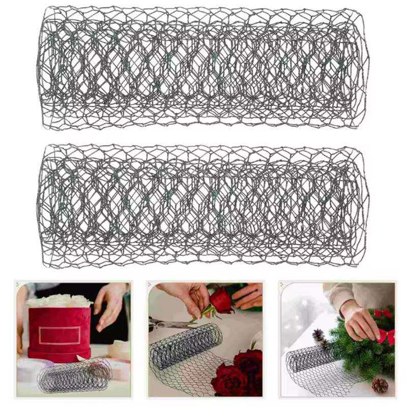 六角网DIY工艺家居装饰网管道保温金属涂塑网园艺六边形铁丝铜丝