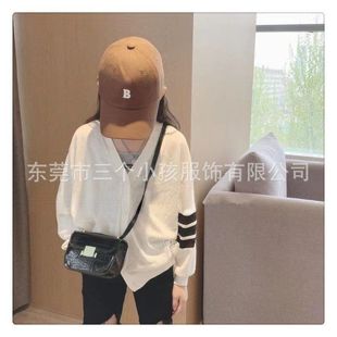 女童春夏薄款 洋氣潮流外搭披肩空調(diào)衫 針織開(kāi)衫 防曬衣 外套2023新款