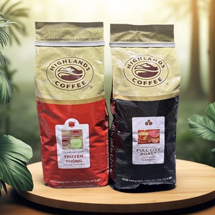 越南代购 COFFEE高地咖啡粉咖啡豆滴漏香浓黑咖啡1KG HIGHLANDS