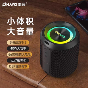 雷登X3蓝牙音箱超重低音炮大音量家用户外防水便携可插U盘小音响