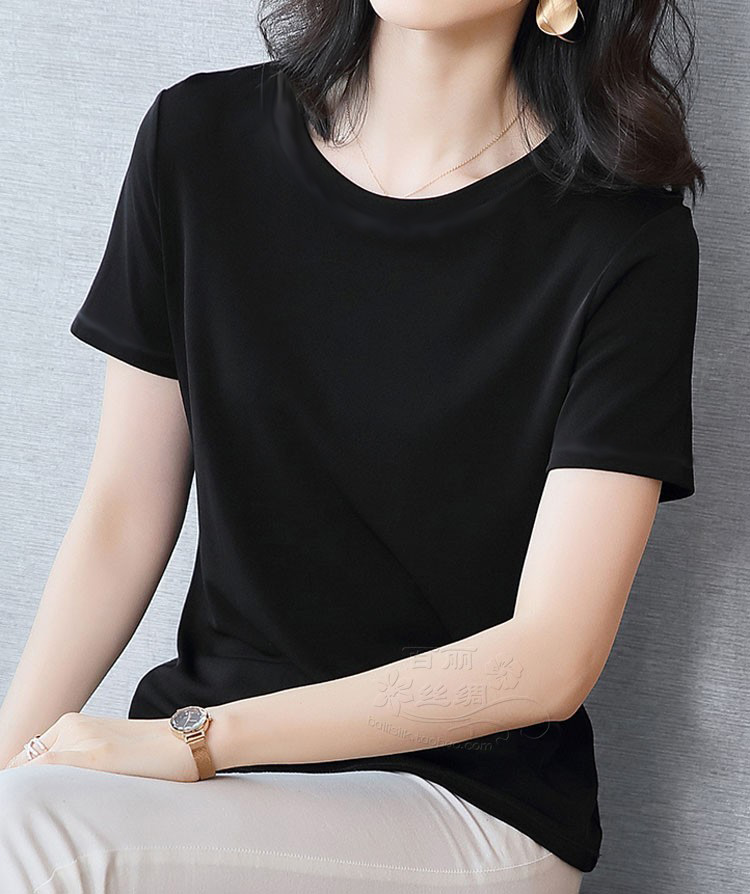 短袖杭州原厂正品6A级桑蚕丝