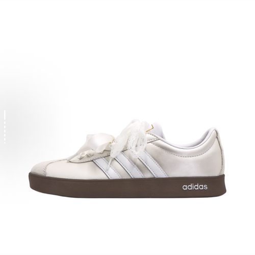 球鞋定制adidas neo VL Court 2.0 蕾丝蝴蝶涂鸦简约百搭女子板鞋